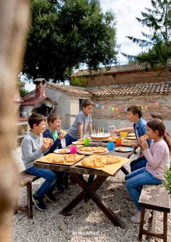 Festa di compleanno per bambini ed eventi privati all'aperto nella tenuta Hortus.